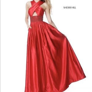 Sherri Hill 51621 Prom Dress Emerald Green